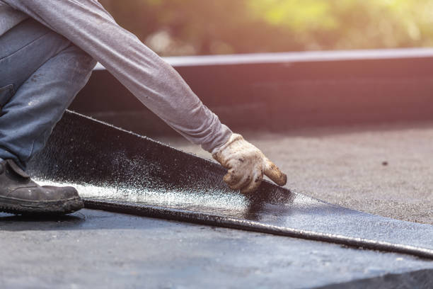 Professional Exterior Waterproofing technician working in Champlin, MN